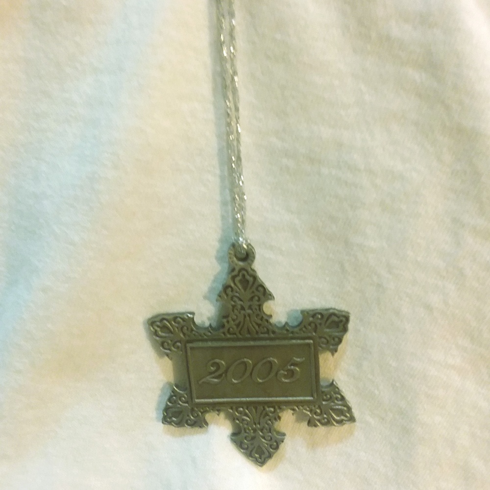 Pewter Christmas Tree Decoration